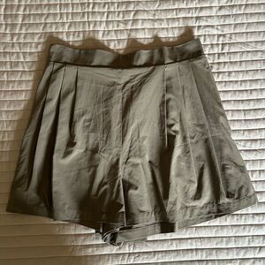 Wayre Olive Green Flowy Shorts